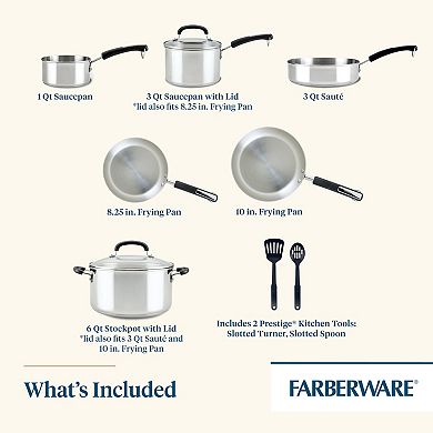 Farberware?? Brilliance 10-pc. Stainless Steel Cookware Set