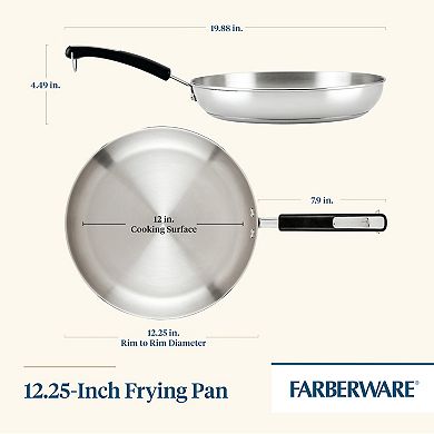 Farberware® Brilliance Stainless Steel 12.25-in. Frying Pan