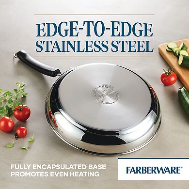 Farberware® Brilliance Stainless Steel 12.25-in. Frying Pan