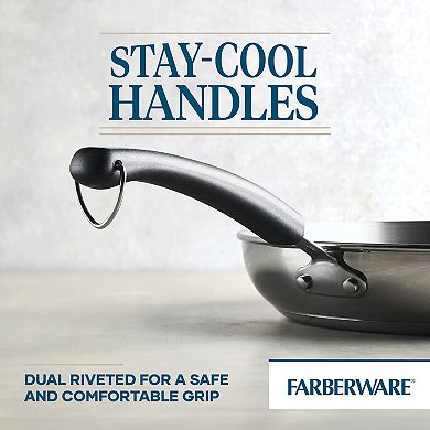 Farberware® Brilliance Stainless Steel 12.25-in. Frying Pan