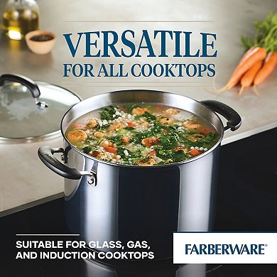 Farberware® Brilliance Stainless Steel 8-qt. Stockpot with Lid