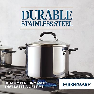 Farberware® Brilliance Stainless Steel 8-qt. Stockpot with Lid