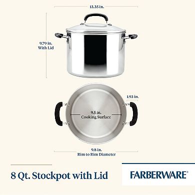 Farberware® Brilliance Stainless Steel 8-qt. Stockpot with Lid