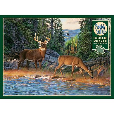 Media Cobble Hill 1000 Piece Puzzle: Deer The River's Edge