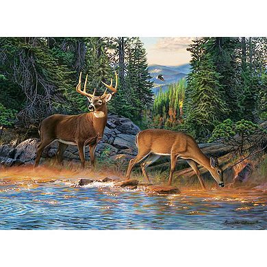 Media Cobble Hill 1000 Piece Puzzle: Deer The River's Edge