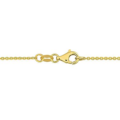 Stella Grace 14k Gold Purple Sapphire & Diamond Accent Halo Pendant Necklace