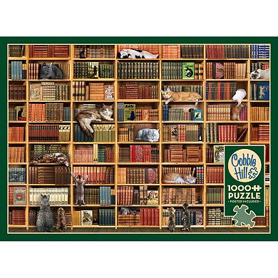 Cobble Hill 1000 Piece Puzzle: The Cat Library