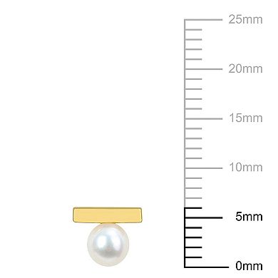 Stella Grace 10k Gold Freshwater Cultured Pearl Stud Earrings