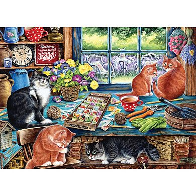 Cobble Hill 1000 Piece Puzzle: Cats Retreat