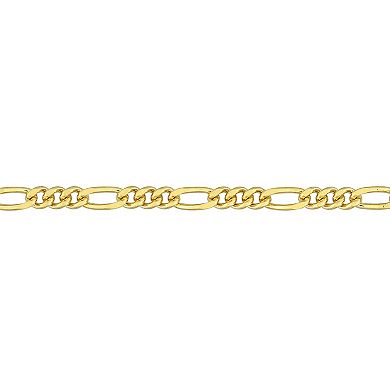 Stella Grace 18k Gold Over Silver 2.2 mm Figaro Chain Anklet