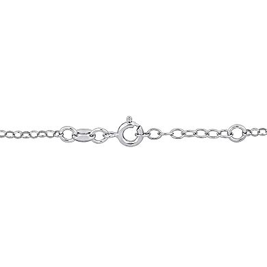 Stella Grace Dog Charm & Enamel Rolo Chain Station Bracelet