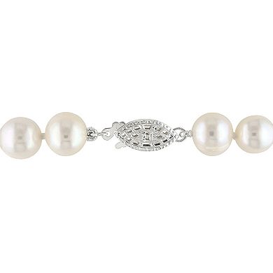 Stella Grace Sterling Silver Freshwater Cultured Pearl Bracelet