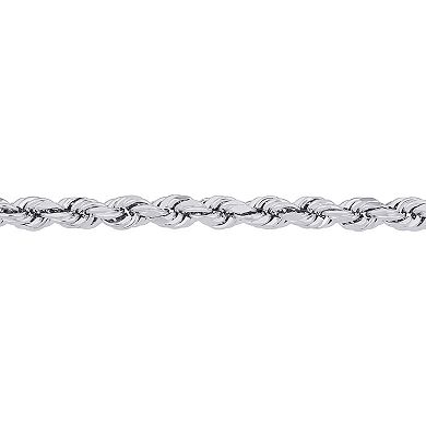 Stella Grace 5 mm Sterling Silver Rope Chain Necklace