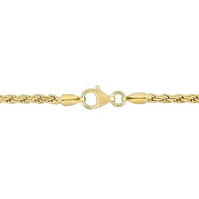 Stella Grace 18k Gold Over Silver Rope Chain Necklace
