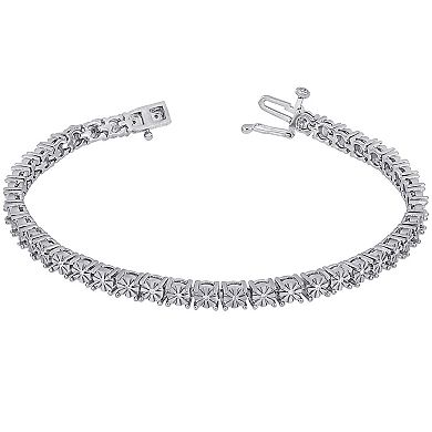 Stella Grace Sterling Silver 1/4 Carat T.W. Diamond Tennis Bracelet