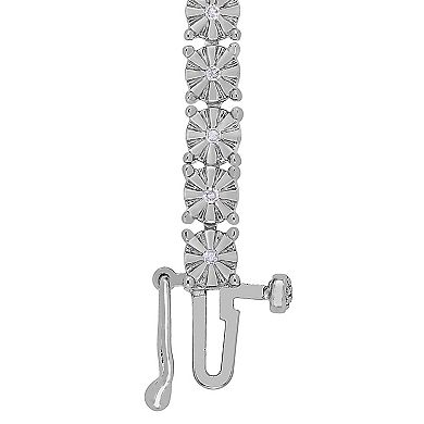 Stella Grace Sterling Silver 1/4 Carat T.W. Diamond Tennis Bracelet