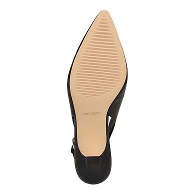 Nine West Jannit Women's Pointy Toe Slingback Dress Pumps