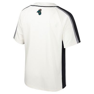 Men's Colosseum Cream Coastal Carolina Chanticleers Ruth Button-Up Baseball Jersey