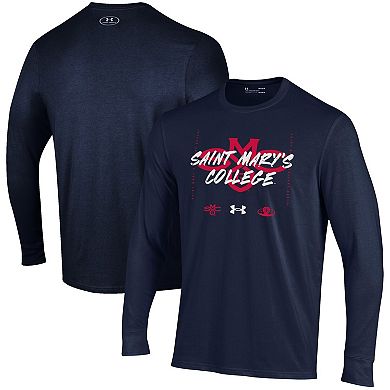 Youth Under Armour  Navy Saint Mary's Gaels 2023 On Court Bench Unity Long Sleeve T-Shirt