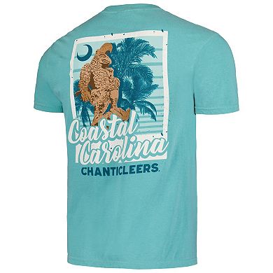 Men's Teal Coastal Carolina Chanticleers Hyperlocal Comfort Colors T-Shirt