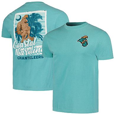 Men's Teal Coastal Carolina Chanticleers Hyperlocal Comfort Colors T-Shirt