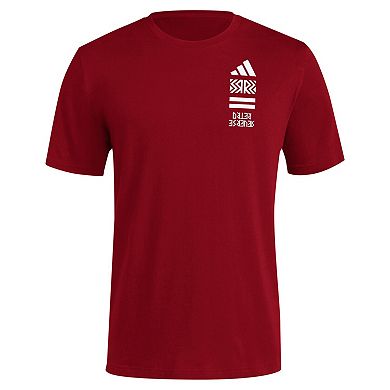 Men's adidas Crimson Indiana Hoosiers Reverse Retro Baseball 2 Hit T-Shirt