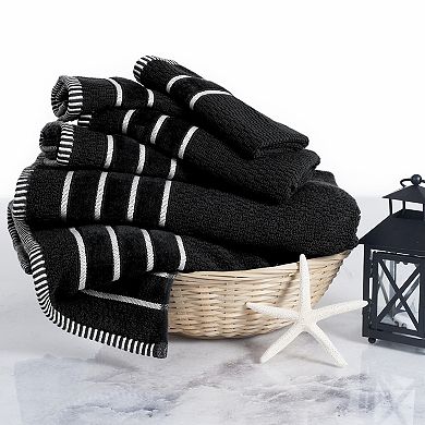 Lavish Home 18-pc. Combed Cotton Rice Weave Bath Towel Set