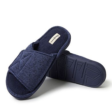 Dearfoams Chase Marled Knit Men's Adjustable Slide Slippers