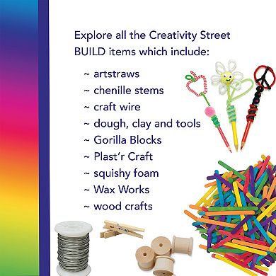 Dixon Creativity Street 200-Piece Wood Letters and Numbers