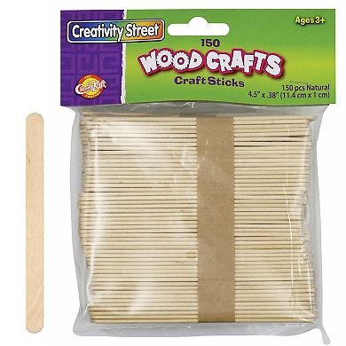 Dixon Creativity Street 150-Piece Regular Craft Sticks 12-Pack