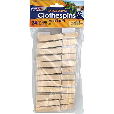 Dixon Creativity Street 24-piece Spring Clothespins 6-Pack