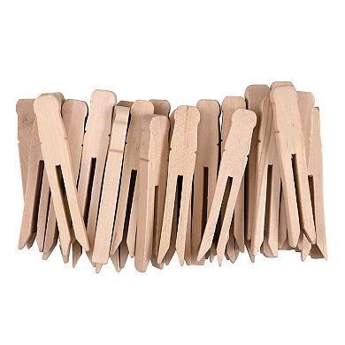 Dixon Creativity Street 40-Piece Flat Slotted Clothespins 6-Pack