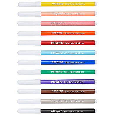 Dixon Prang 12 Color Fine Tip Classic Art Markers Set 144-pk.