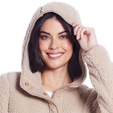 Women's Weathercast Hooded Sherpa Fleece Jacket