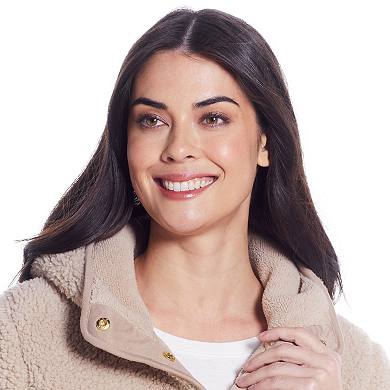 Women's Weathercast Hooded Sherpa Fleece Jacket