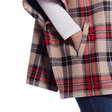 Women's Weathercast Zip Fleece Poncho