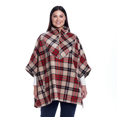 Women's Weathercast Zip Fleece Poncho