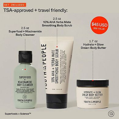 The Youth System: Body Care Trial + Travel Kit