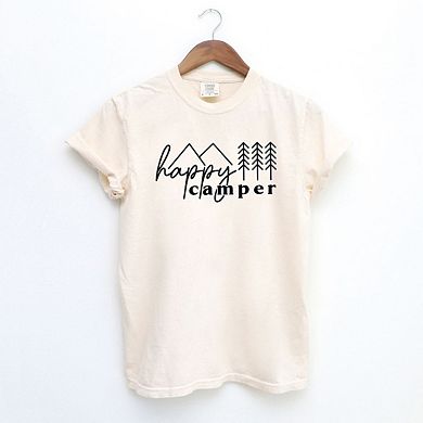 Happy Camper Trees Garment Dyed Tees