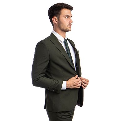 Men's Skinny-fit 2pc Suit W/ Peak Lapel