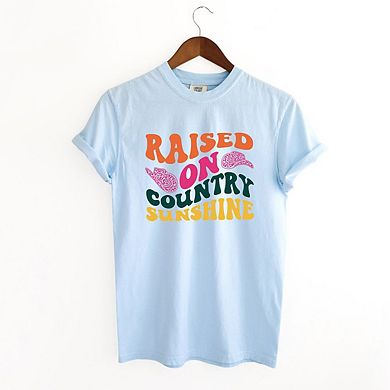 Raised On Country Sunshine Hat Garment Dyed Tees