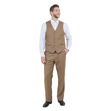 Men's Modern-fit 3-piece Suit Set W/ Jacket, Vest And Pants