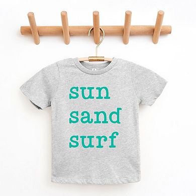 Sun Sand Surf Toddler Short Sleeve Graphic Tee