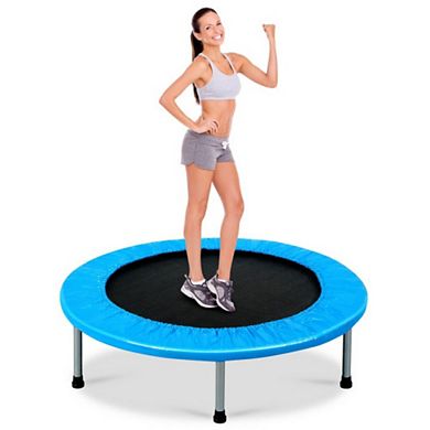 38-inch Rebounder Trampoline With Padding And Springs For Adults And Kids