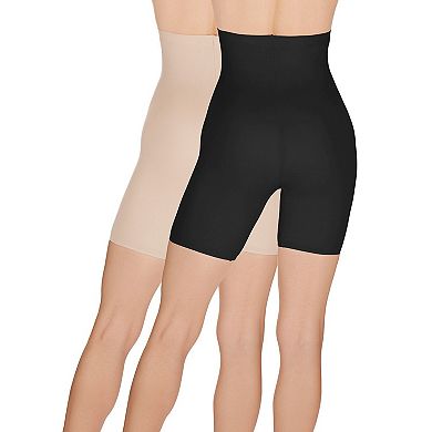 2 Pack Extra High Waisted Bonded Thigh Shapers