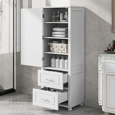 Merax Tall Bathroom Storage Cabinet