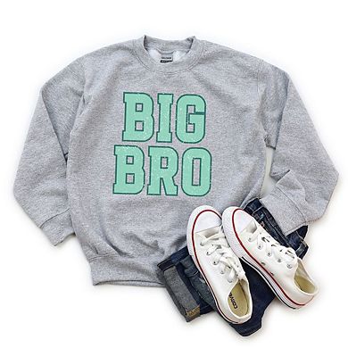 Big Bro Distressed Youth Graphic Sweatshirt