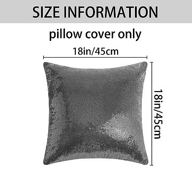 2 Pcs Throw Pillow Covers Cushion Covers For Bed Sofa Bedroom Living Room Home Decor 18" X 18"
