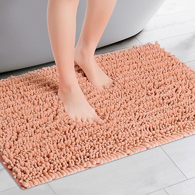 Bathroom Rugs Non-slip Bath Mat, Plain Washable Soft Shower Mat, For Bathroom Floor