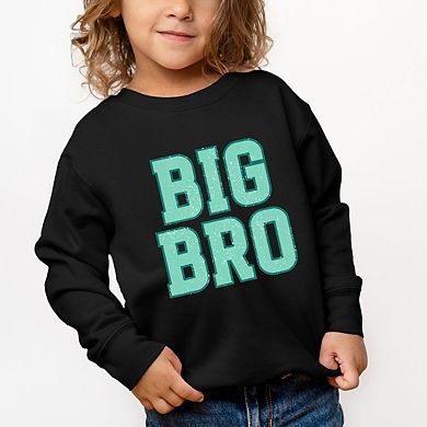 Big Bro Distressed Toddler Graphic Sweatshirt